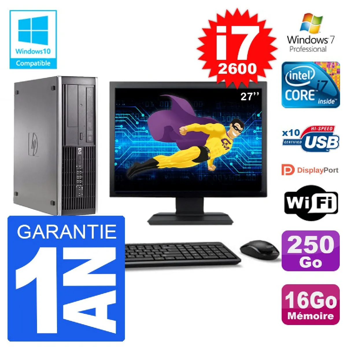 Acheter HP Elite 6200 SFF - 27"" État correct - 614,95 € HP Elite 6200 SFF - 27"" État correct - Hewlett-Packard reconditionné disponible sur Rue du Commerce Seconde Vie
